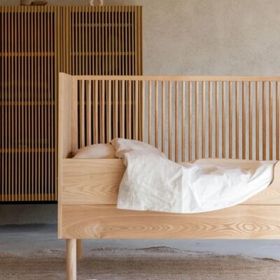 Bed 70x140 cm Hai No Ki Natural ash