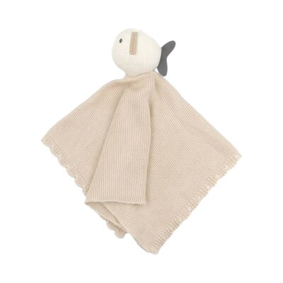 Knuffel doudou - gebreid bamboe Vishes Birch Sand