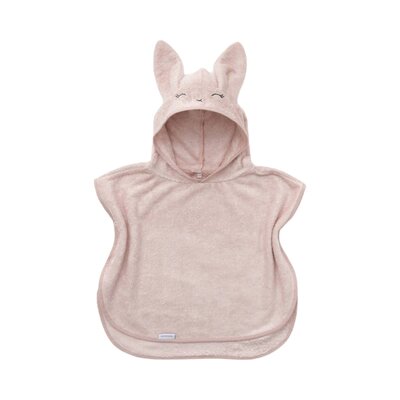 Badponcho baby 0-2 jaar - 100% Bamboe Terry Pink