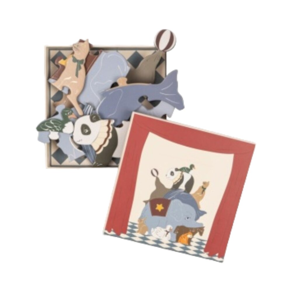 Dierenpuzzel 12pcs Divers