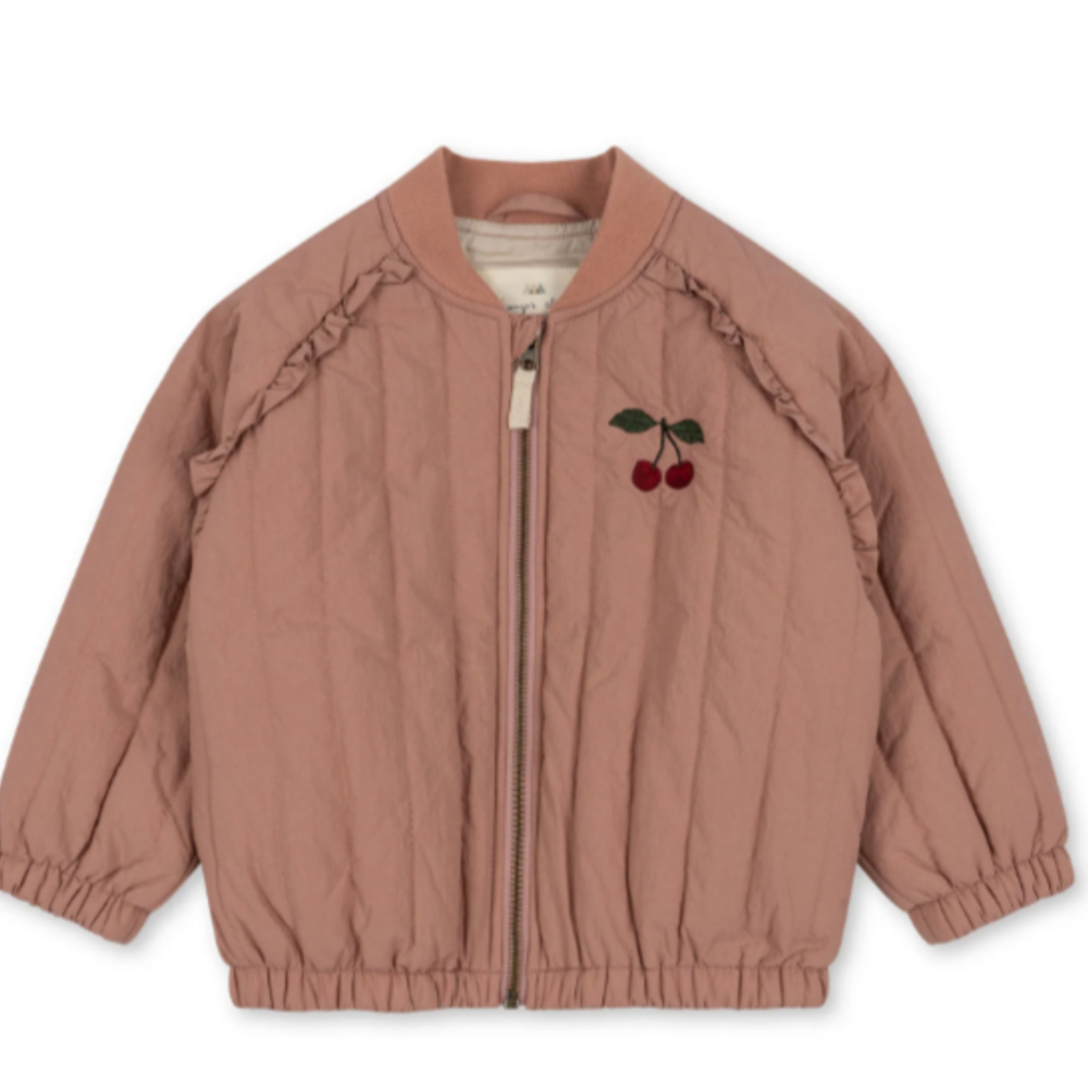 Juno frill bomber jas Cameo brown