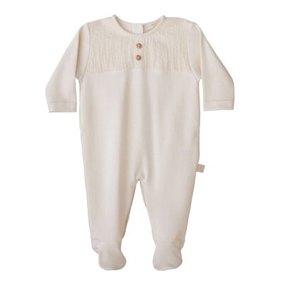 Cotton babygrow - Neutral Beige