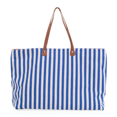 Family Bag Stripes Electrisch blauw/lichtblauw