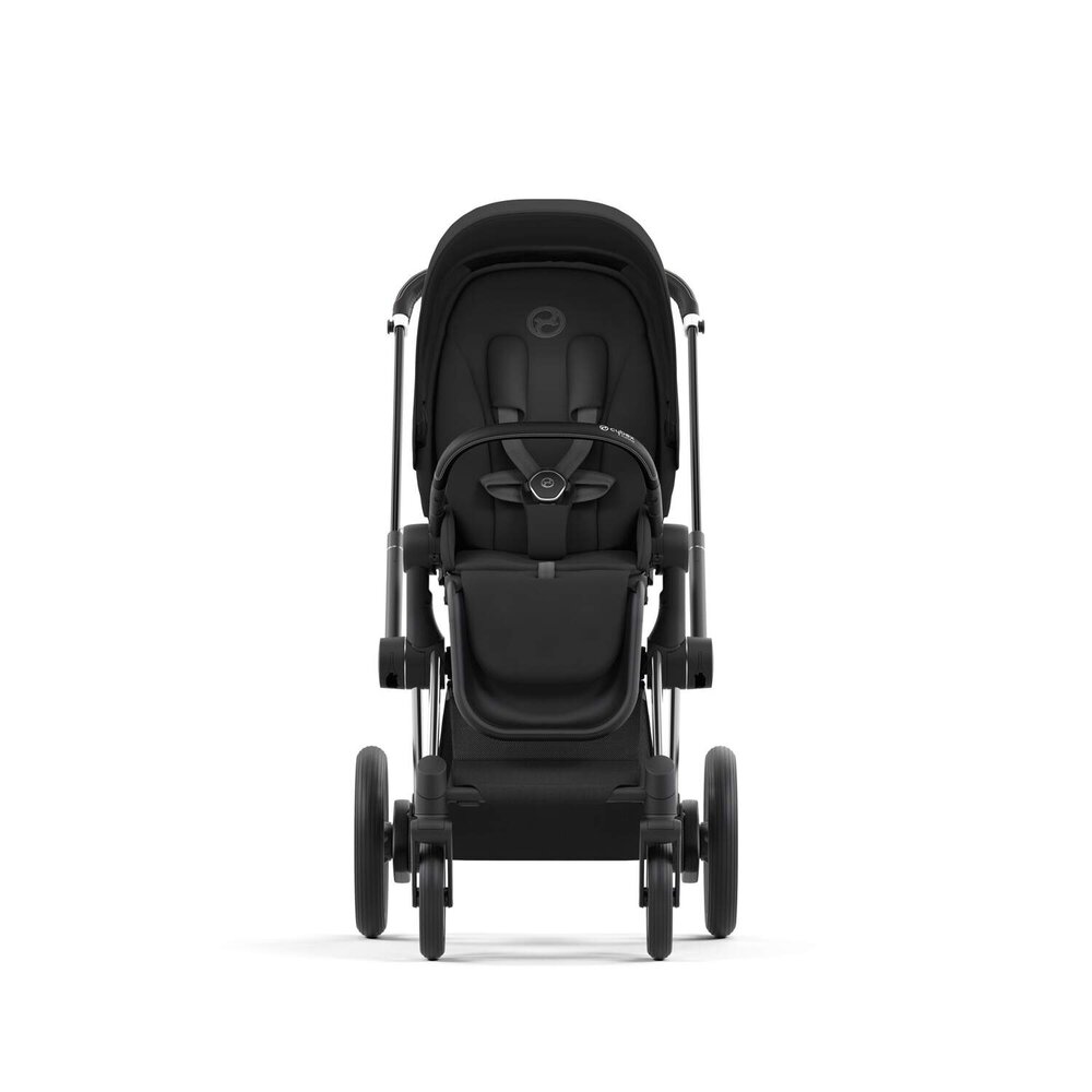 Epriam onderstel kinderwagen + frame zitting Chrome black