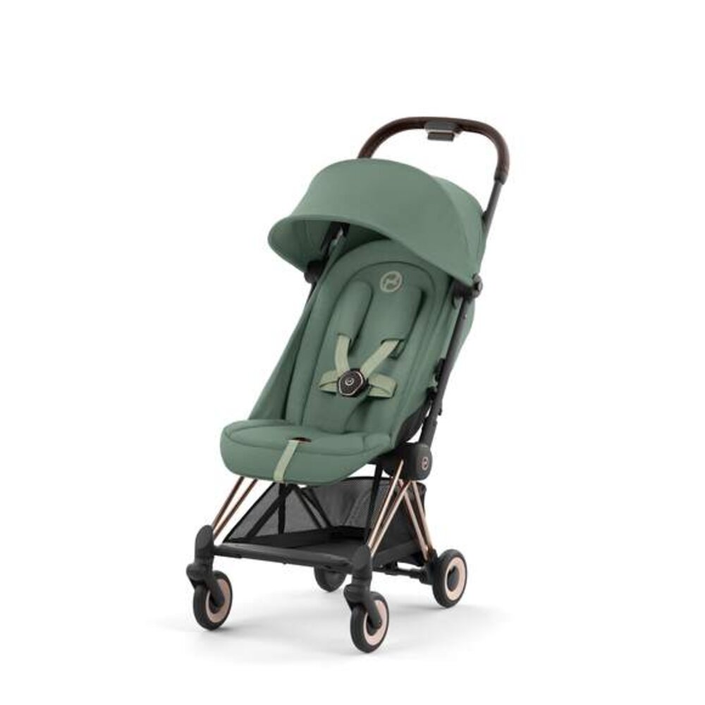 Kinderwagen Coya Rosegold Leaf green