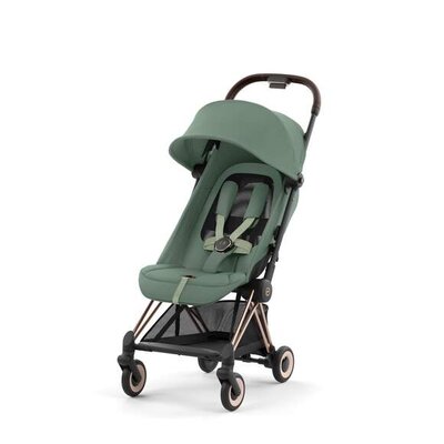 Kinderwagen Coya Rosegold Leaf green