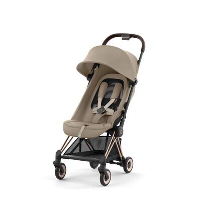 Kinderwagen Coya Rosegold Cozy Beige