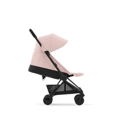 Kinderwagen Coya Matt Black Peach pink