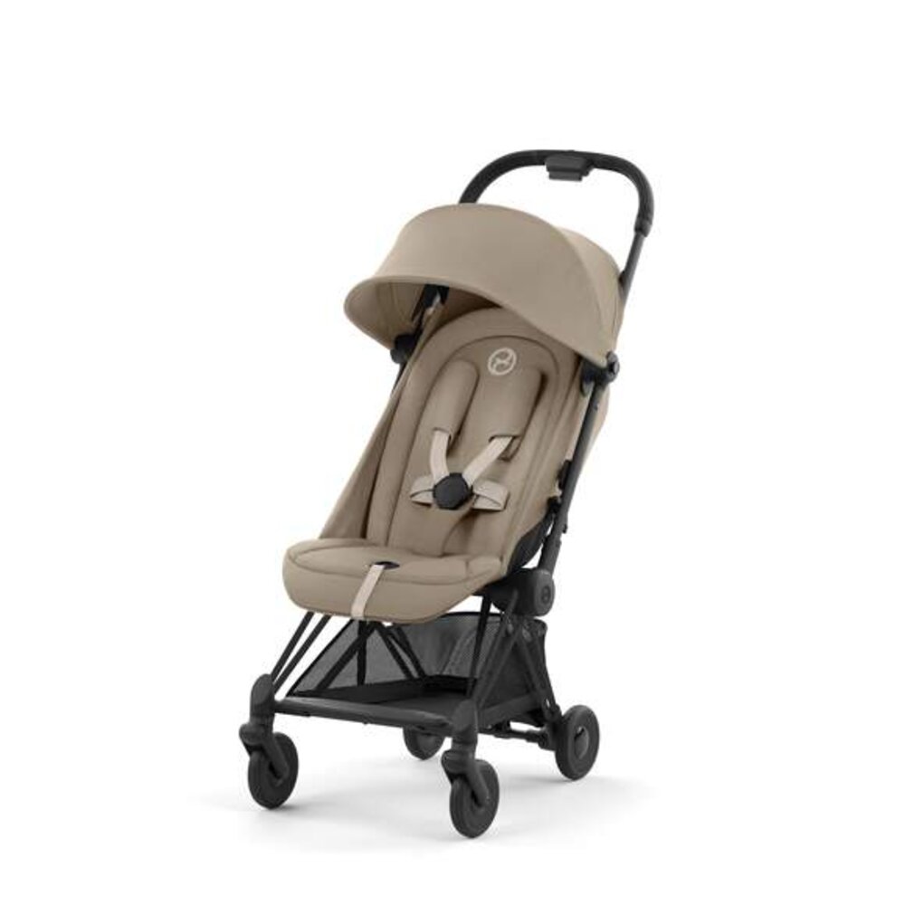 Kinderwagen Coya Matt Black Cozy Beige