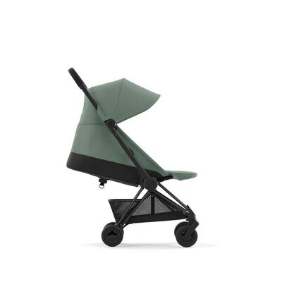 Kinderwagen Coya Matt Black Leaf green