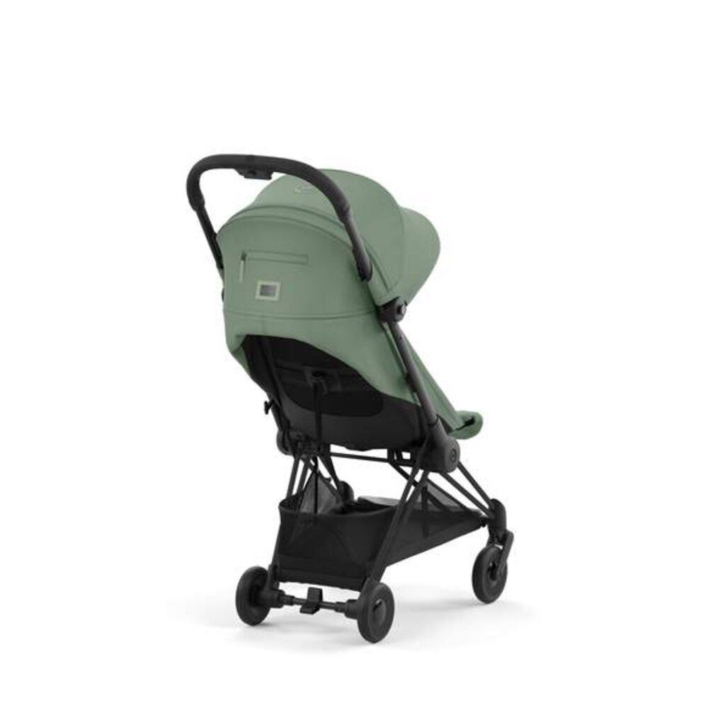 Kinderwagen Coya Matt Black Leaf green