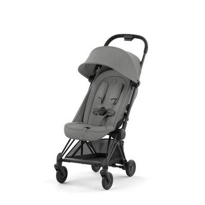 Kinderwagen Coya Matt Black Mirage grey