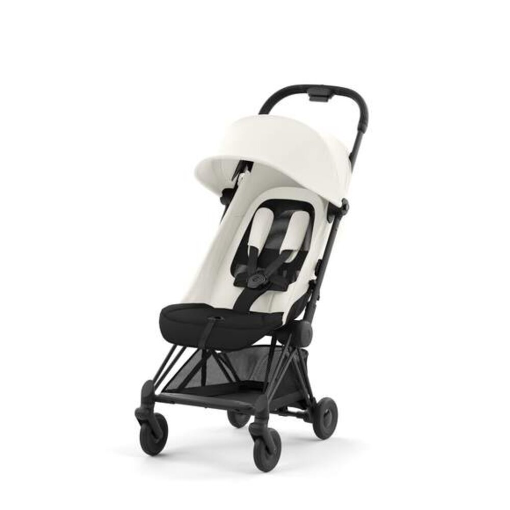 Kinderwagen Coya Matt Black Off white 