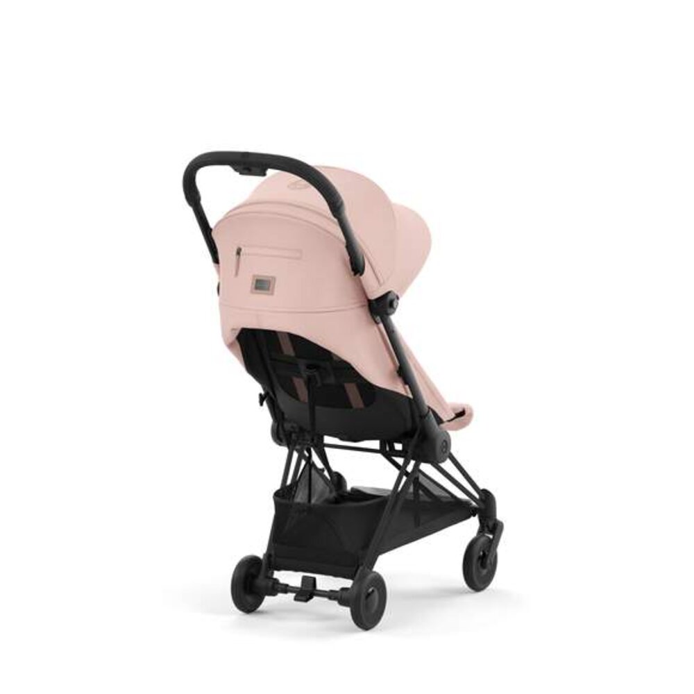 Kinderwagen Coya Matt Black Peach pink