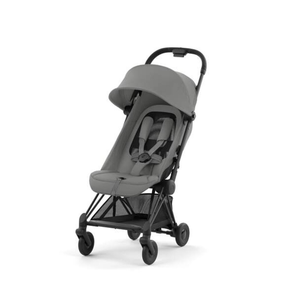 Kinderwagen Coya Matt Black Mirage grey