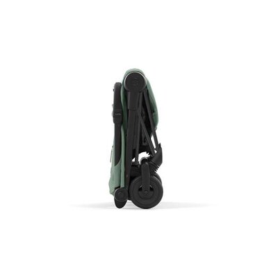 Kinderwagen Coya Matt Black Leaf green