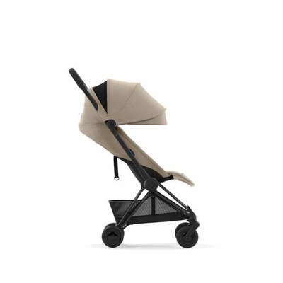 Kinderwagen Coya Matt Black Cozy Beige