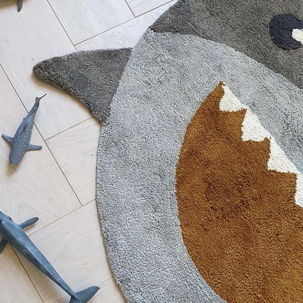 Vloerkleed Shark round 110x110 cm