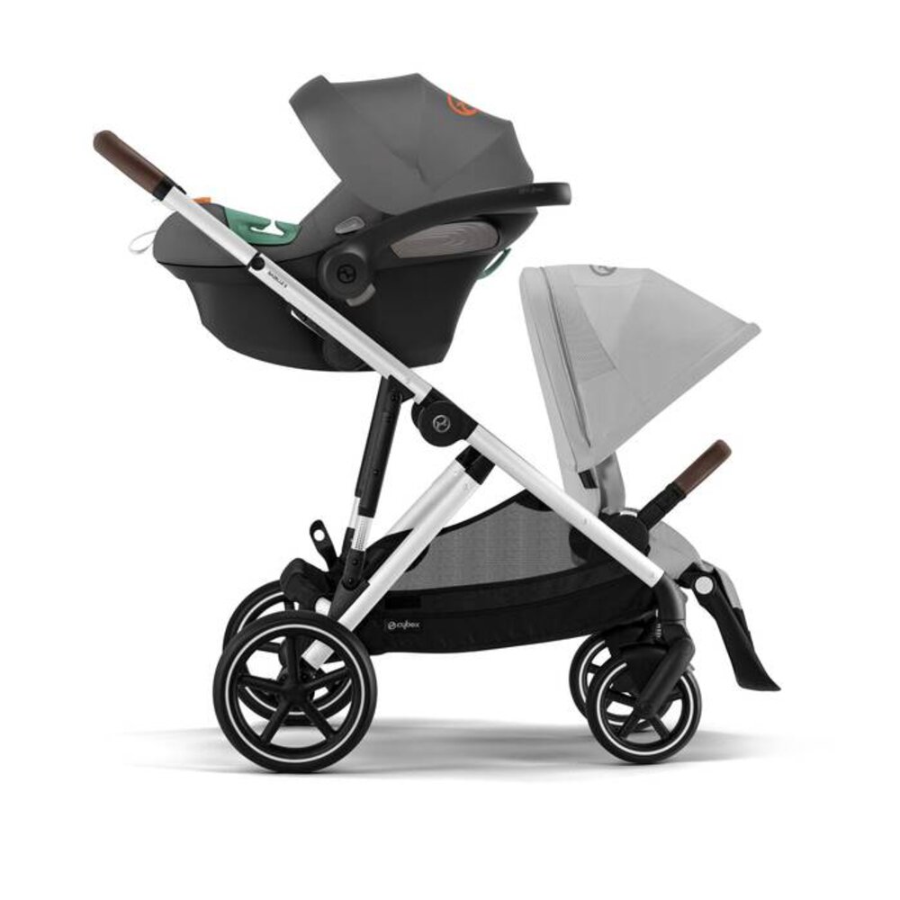 Kinderwagen Gazelle S (frame + zitting) SLV Lava Grey/mid grey