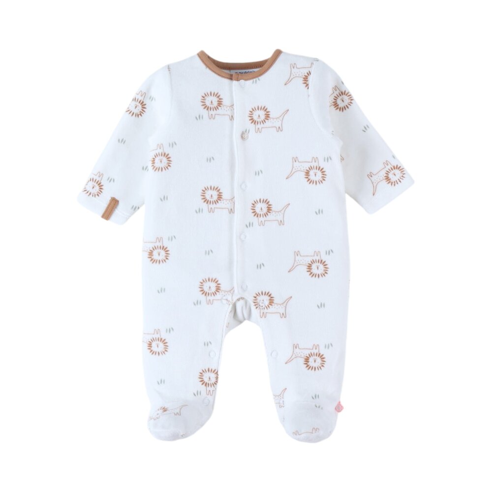 Pyjama Lion King velours Wit