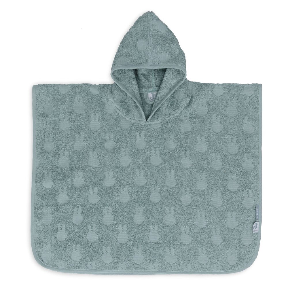 Badponcho Badstof Miffy Jacquard Sea Green