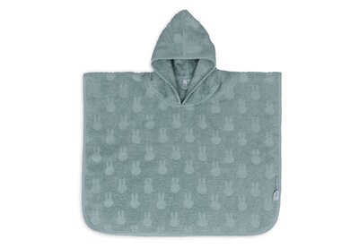 Badponcho Badstof Miffy Jacquard Sea Green