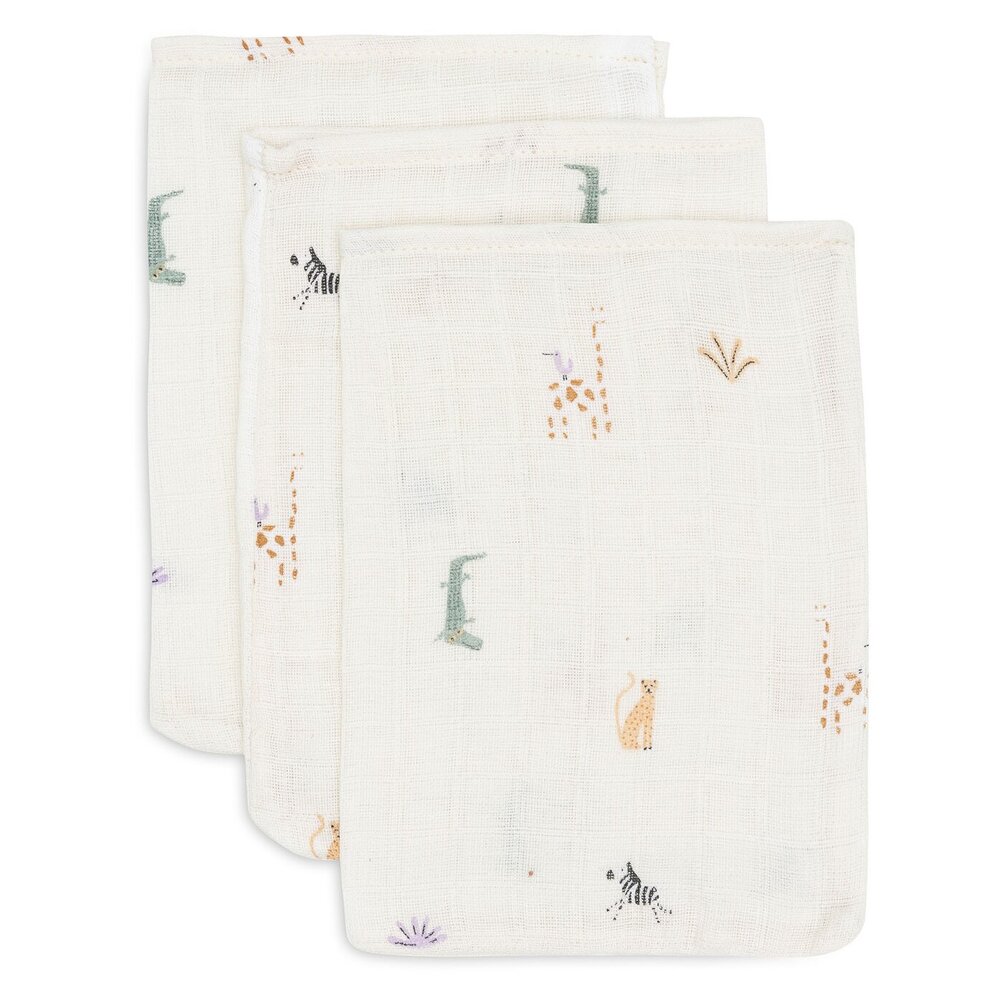 Hydrofiel Washandje 15x20cm (3pack) Jungle Jambo