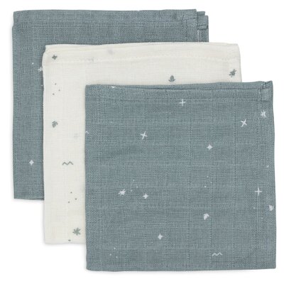 Hydrofiel Monddoekje 31x31cm Twinkling (3pack) Sea Green