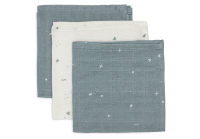 Hydrofiel Monddoekje 31x31cm Twinkling (3pack) Sea Green