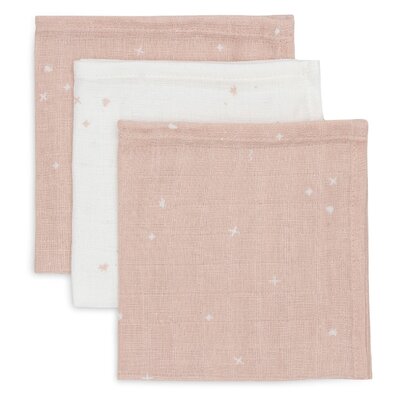 Hydrofiel Monddoekje 31x31cm Twinkling (3pack) Wild Rose