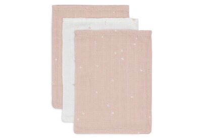 Hydrofiel Washandje 15x20cm Twinkling (3pack) Wild Rose