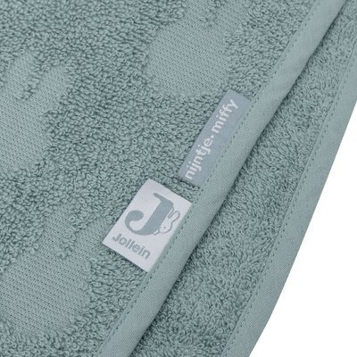 Badponcho Badstof Miffy Jacquard Sea Green