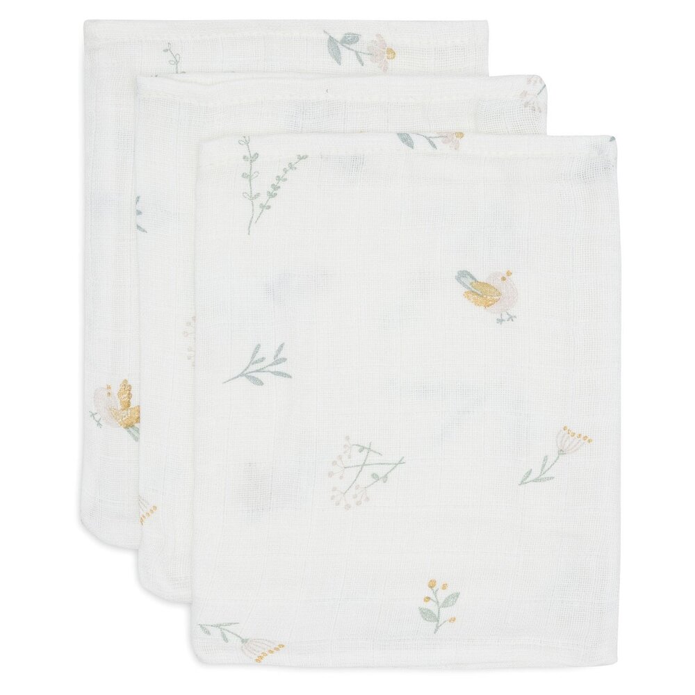 Hydrofiel Washandje 15x20cm (3pack) Lovely Birds