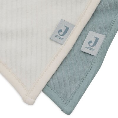 Slab Bandana Velvet Rib (2pack) Sea Green/Ivory