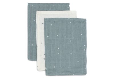 Hydrofiel Washandje 15x20cm Twinkling (3pack) Sea Green