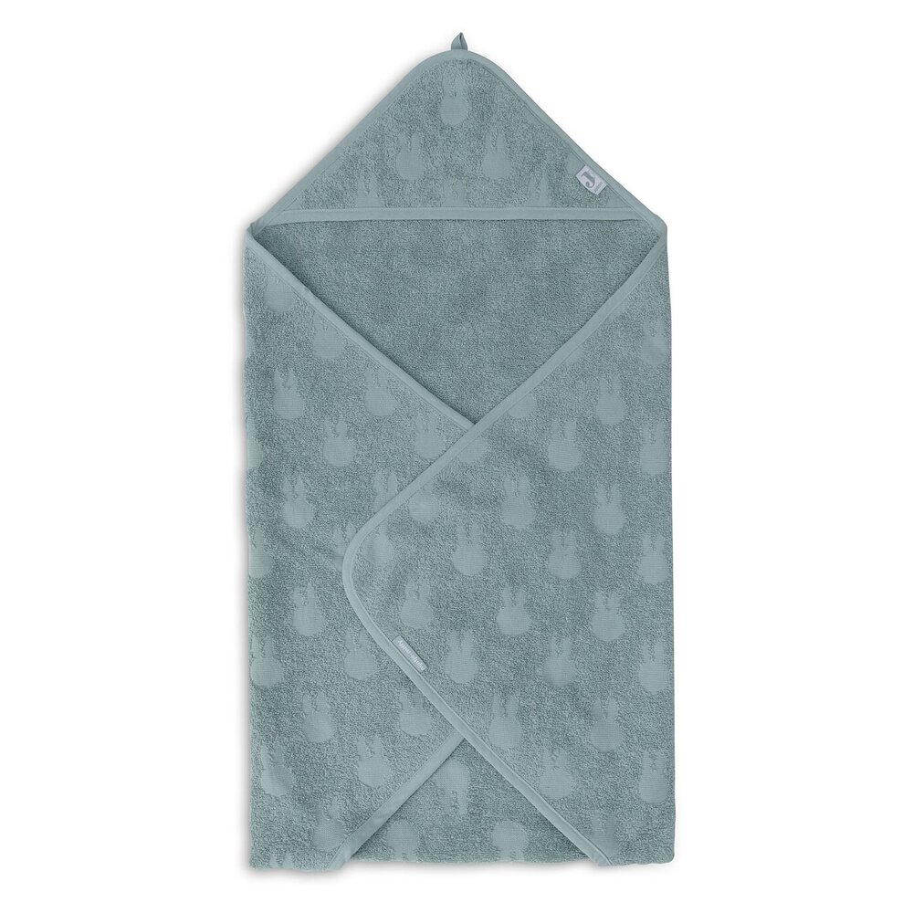 Badcape Badstof 75x75cm Miffy Jacquard Sea Green