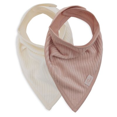 Slab Bandana Velvet Rib (2pack) Wild Rose/Ivory