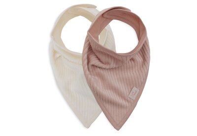 Slab Bandana Velvet Rib (2pack) Wild Rose/Ivory