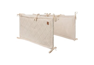 Boxbumper 180x30cm Check Knit Oatmeal