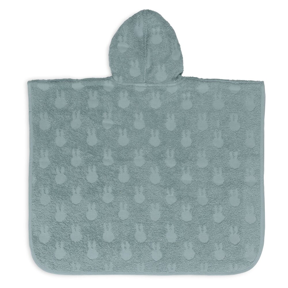 Badponcho Badstof Miffy Jacquard Sea Green