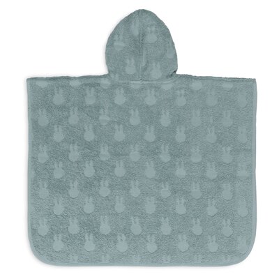 Badponcho Badstof Miffy Jacquard Sea Green