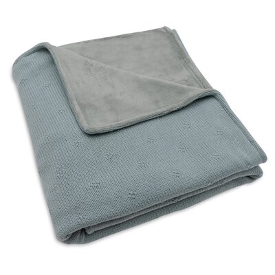 Deken Ledikant 100x150cm Cosy Knit Sea Green/Velve