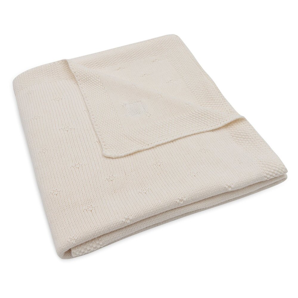 Deken Ledikant 100x150cm Cosy Knit Ivory