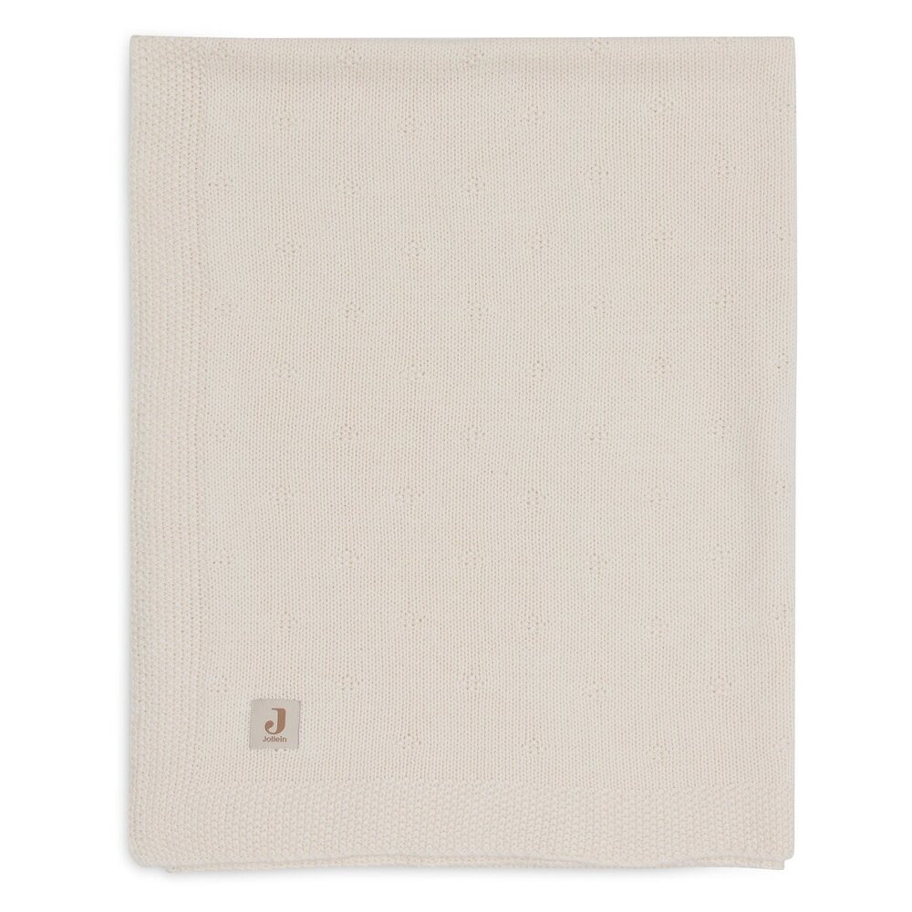 Deken Wieg 75x100cm Cosy Knit Ivory