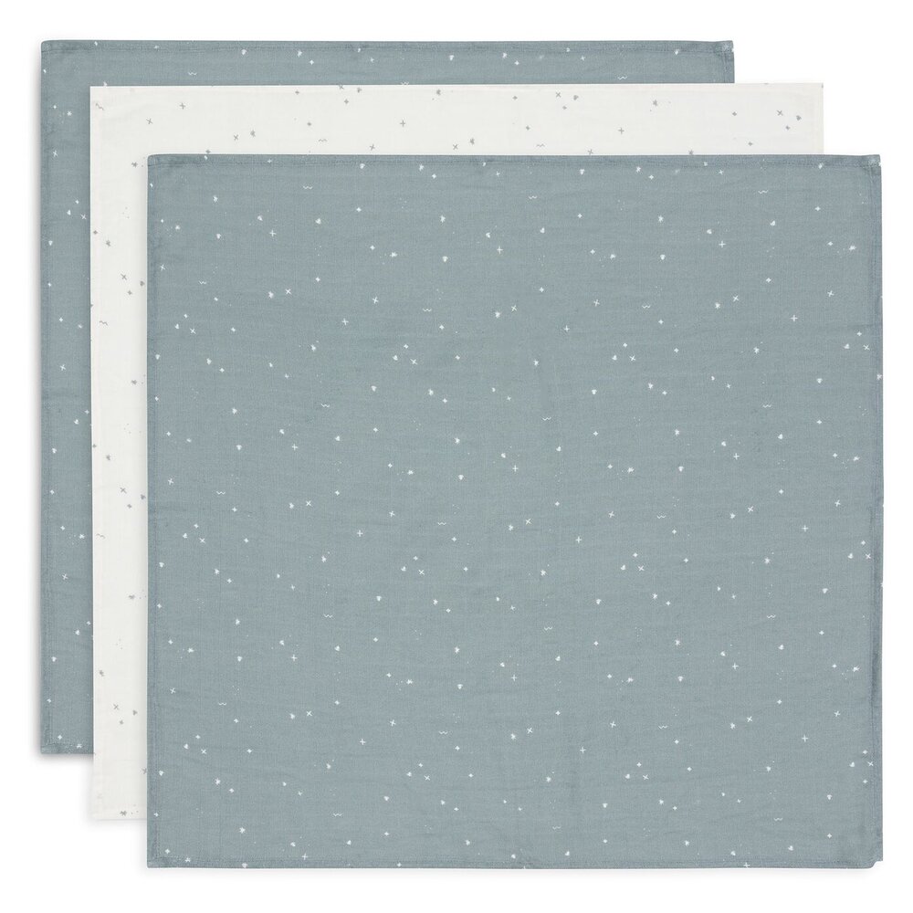 Hydrofiele Doek Small 70x70cm (3pack) Twinkling - Sea Green