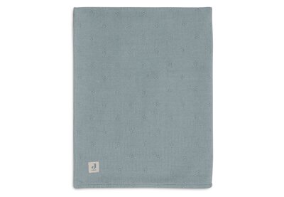 Deken Wieg 75x100cm Cosy Knit Sea Green/Velve