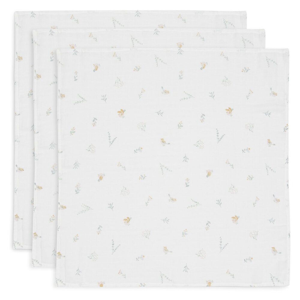 Hydrofiele Doek Small 70x70cm (3pack) Lovely Birds