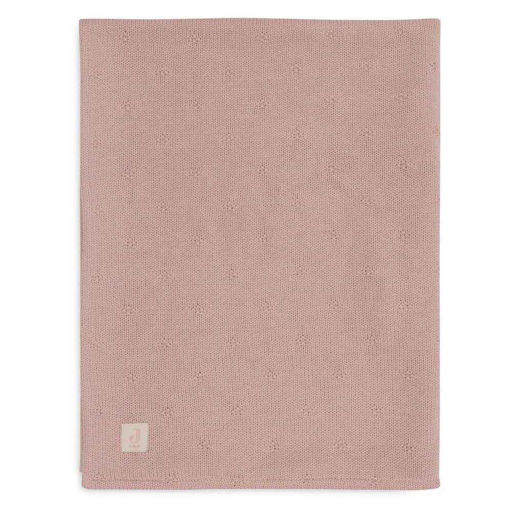 Deken Ledikant 100x150cm Cosy Knit Wild Rose/Velve