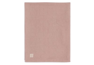 Deken Ledikant 100x150cm Cosy Knit Wild Rose/Velve