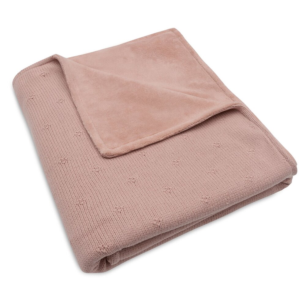 Deken Ledikant 100x150cm Cosy Knit Wild Rose/Velve